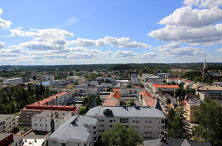 Town View under the sky in Mikkeli, Finland thumbnail
