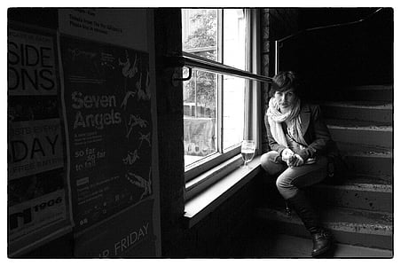 woman sitting on stairs thumbnail