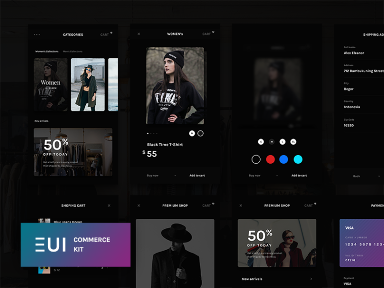 EUI Commerce Kit psd file