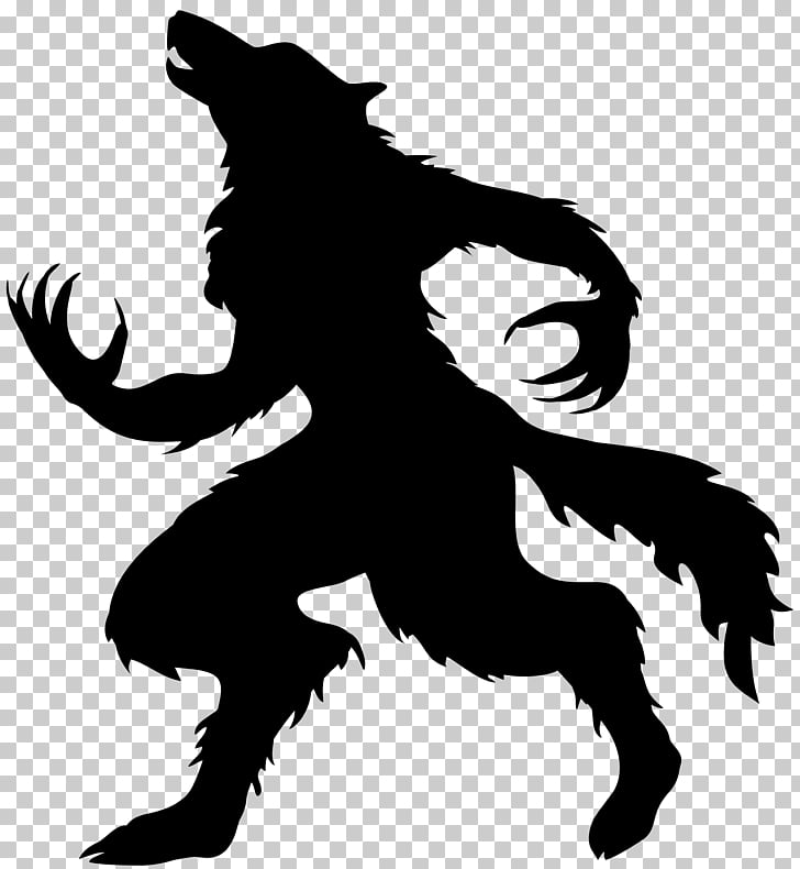 Werewolf Halloween Full Moon Gray Wolf Halloween Werewolf Silhouette Png Clipart Free Cliparts Uihere
