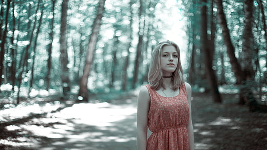 woman in pink and white sleeveless top thumbnail