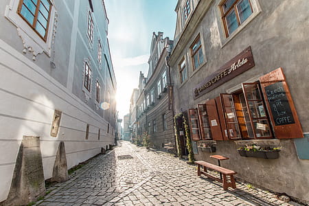 View of the beautiful historic streets on a beautiful sunny weather thumbnail
