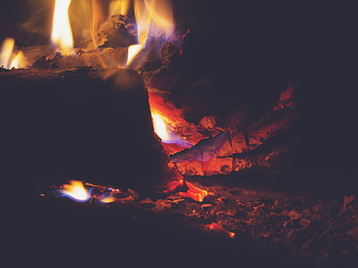 photo of bonfire during night time thumbnail