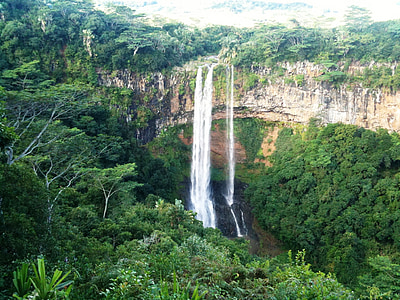 aerial photo of waterfalls thumbnail