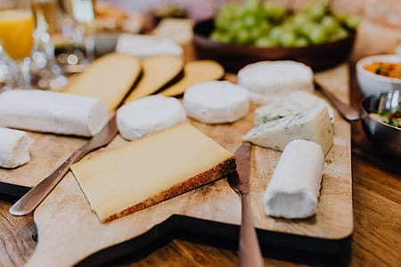 Cheese, white wine and grapes thumbnail