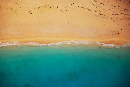 aerial view of seashore during daytime thumbnail