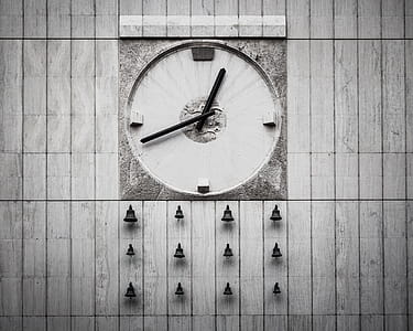 Analog Wall Clock With Bells thumbnail