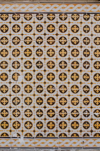 Portuguese Azulejos, typical glazed ceramic tiles, Lisbon, Portugal thumbnail