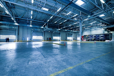 gray pavement under white trusses thumbnail