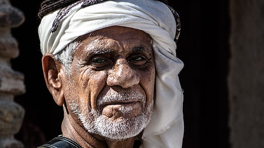 man wearing white turband thumbnail