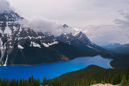landscape photography of lake and mountain thumbnail