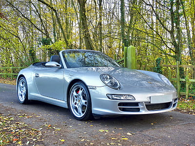 Silver Porsche 911 Convertible thumbnail