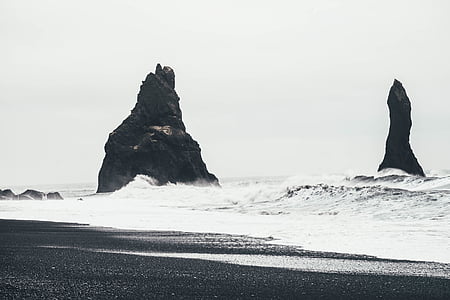 view of black rock formation thumbnail