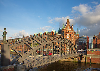 landscape photography of bridge and buildings thumbnail