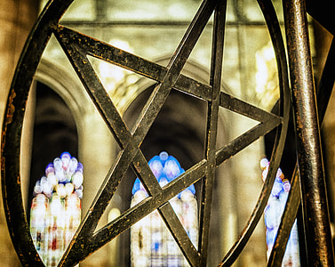 black steel pentagram sign thumbnail