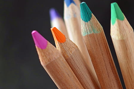 selective focus photography of assorted-color pencils thumbnail