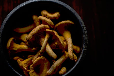 brown mushrooms in bowl thumbnail