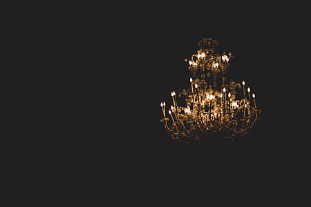 uplight chandelier with black background thumbnail