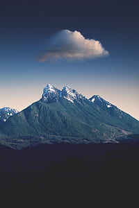 white cloud above snow covered mountain thumbnail