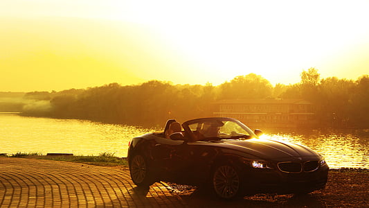black BMW convertible coupe thumbnail