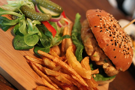 burger and fries on board thumbnail