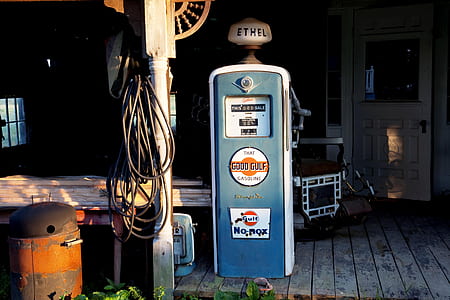 blue and gray Ethel gasoline thumbnail