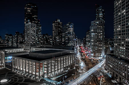 time lapse photography of cityscape at nighttime thumbnail