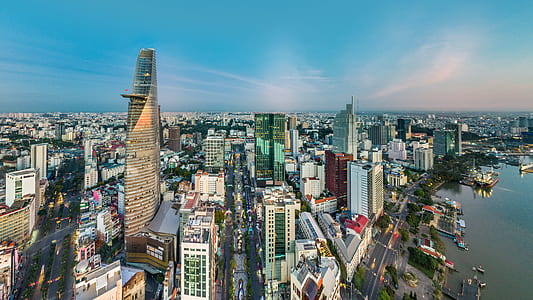 aerial photography of city buildings thumbnail
