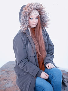 woman in grey hooded jacket thumbnail
