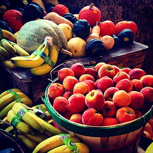 Red Apples in Brown Wooden Bucket thumbnail