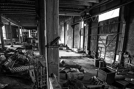 Empty Abandoned Factory, Industrial thumbnail