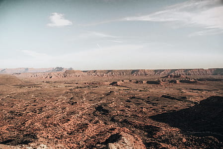 A panoramic view of Arizona desert landscape in sunlight thumbnail