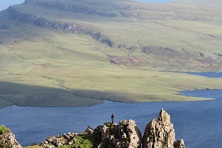 person standing on top of mountain thumbnail