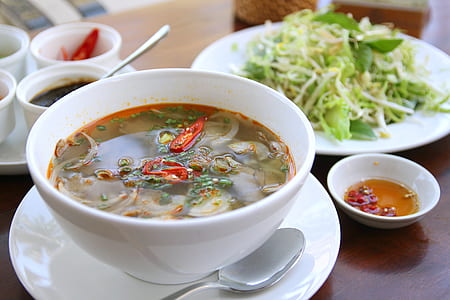 bowl of soups on saucer thumbnail