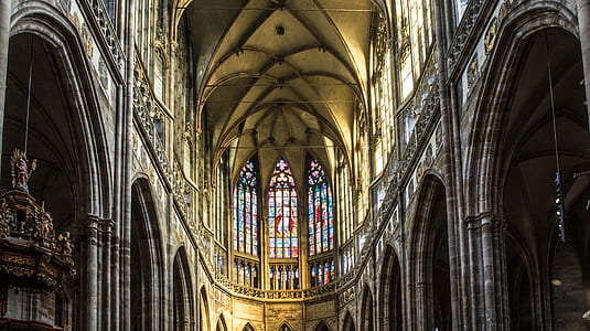gray concrete cathedral interior thumbnail