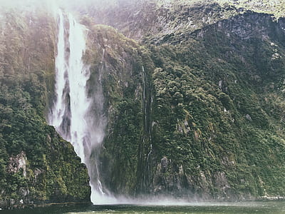 time lapse photography of waterfalls thumbnail