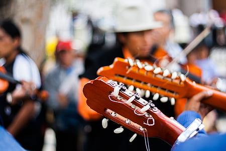 Person Playing Guitar During Daytime thumbnail