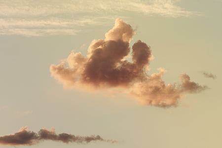 white clouds during golden hour thumbnail