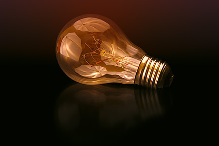 bulb light in black surface thumbnail