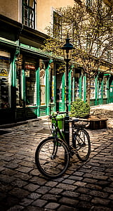 bicycle near lamp post thumbnail