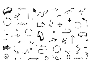 46 Hand Drawn Arrows sketch file ai, svg, sketch file