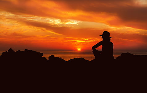 silhouette photography of person thumbnail