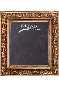 brown floral menu frame thumbnail