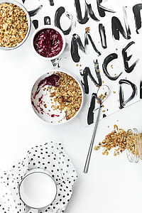 Crushed Food on Round White Ceramic Cup thumbnail