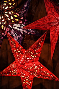two red star wall decors thumbnail