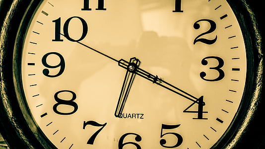 analog wall clock at 6:20 display thumbnail