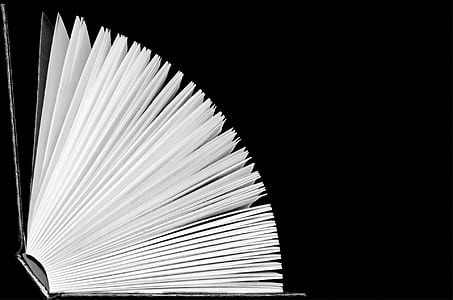 black hardbound book on black surface thumbnail