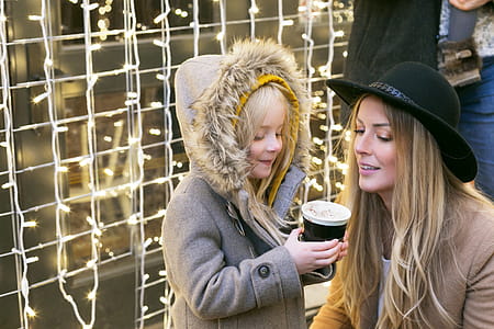 Mother And Daughter Hot Cocoa Photo thumbnail