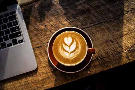 brown ceramic coffee mug with lathe thumbnail