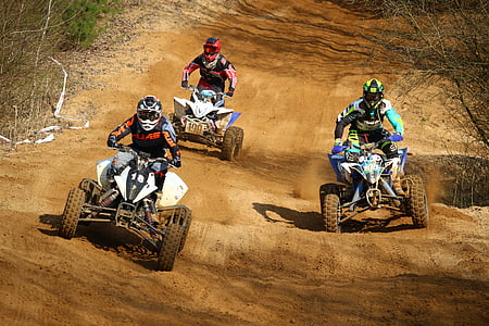 three man racing down the hill thumbnail